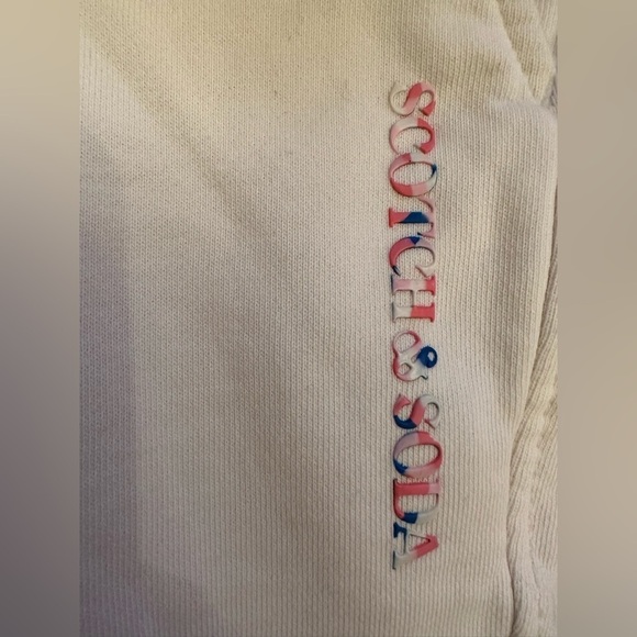 Scotch‎ & Soda Mens Shorts Elastic Waist Sweatshorts Casual Beige Comfy - Picture 3 of 9